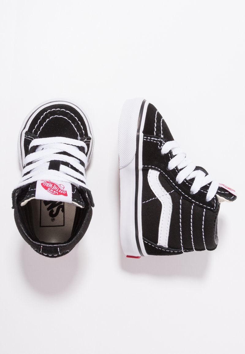 Vans - TD SK8-HI - Lära-gå-skor - black/true white, Förstora