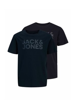 JJECORP LOGO TEE SS CREW NE 2PK NOOS JNR - T-shirt print - black