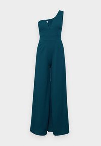 FLEUR ONE SHOULDER JUMPSUIT - Pajac - dark teal blue
