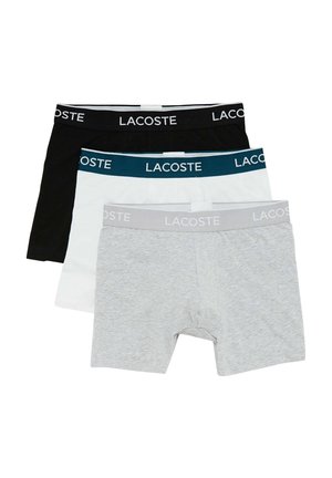 Lacoste 3 PACK - Hlače - noir blanc gris chine