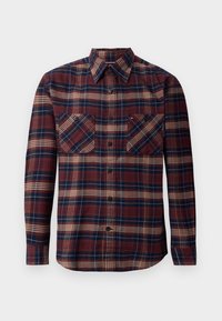 TARTAN POCKET SHIRT - Πουκάμισο - deep burgundy