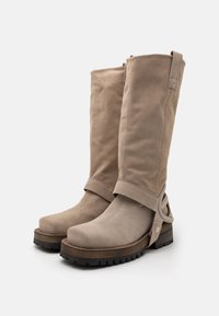 Diesel D-TEXAN 2IN1 CH - Cowboy és motoros csizmák - beige