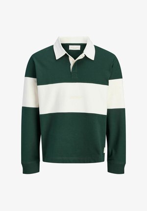 Jack & Jones, JORFREDERIKSBERG BLOCKING SWEAT POLO SN - Pusa - pine grove