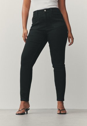 HOURGLASS HIGH RISE PATCH POCKET  - Džínsy skinny fit - black