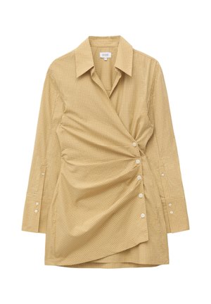 & OTHER STORIES, & OTHER STORIES WRAP SHIRT MINI DRESS - Shirt dress - yellow