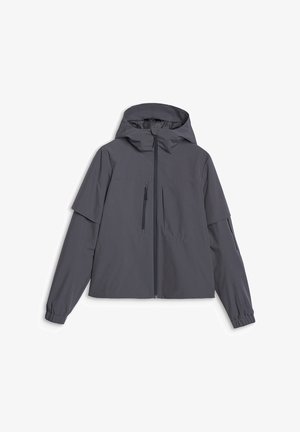 4F, 4F KURTKA PRZEJŚCIOWA Z MEMBRANĄ 5000 DAMSKA - Veste imperméable - anthracite