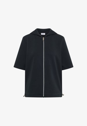 Cecil, HOODYJACKET WITH SIDE DRAWSTRING, ciemnozielony