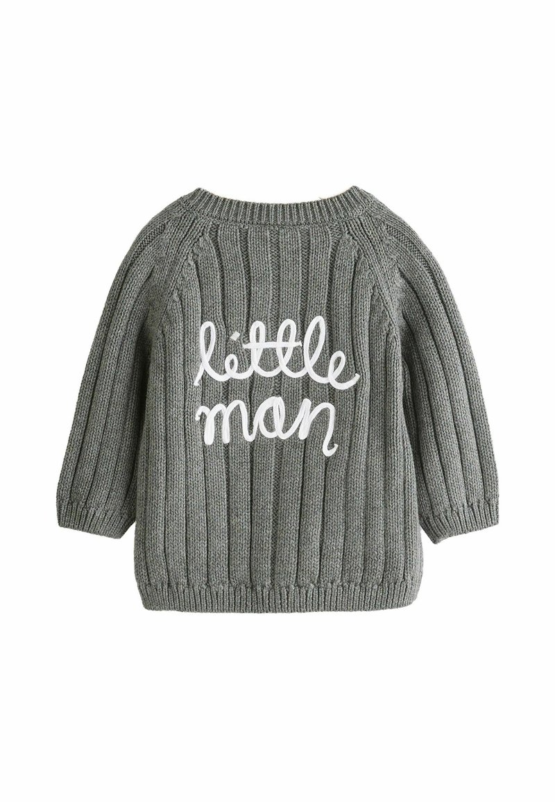 Pull Cardigan Fille NEXT – Gris Col V, Sans Manches – Taille 7-8 Ans