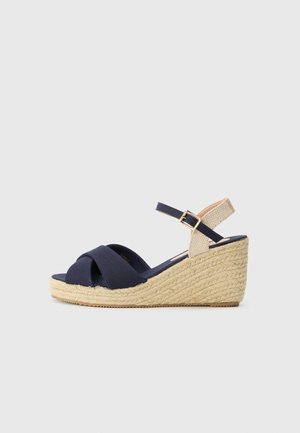 Platform sandals - dark blue