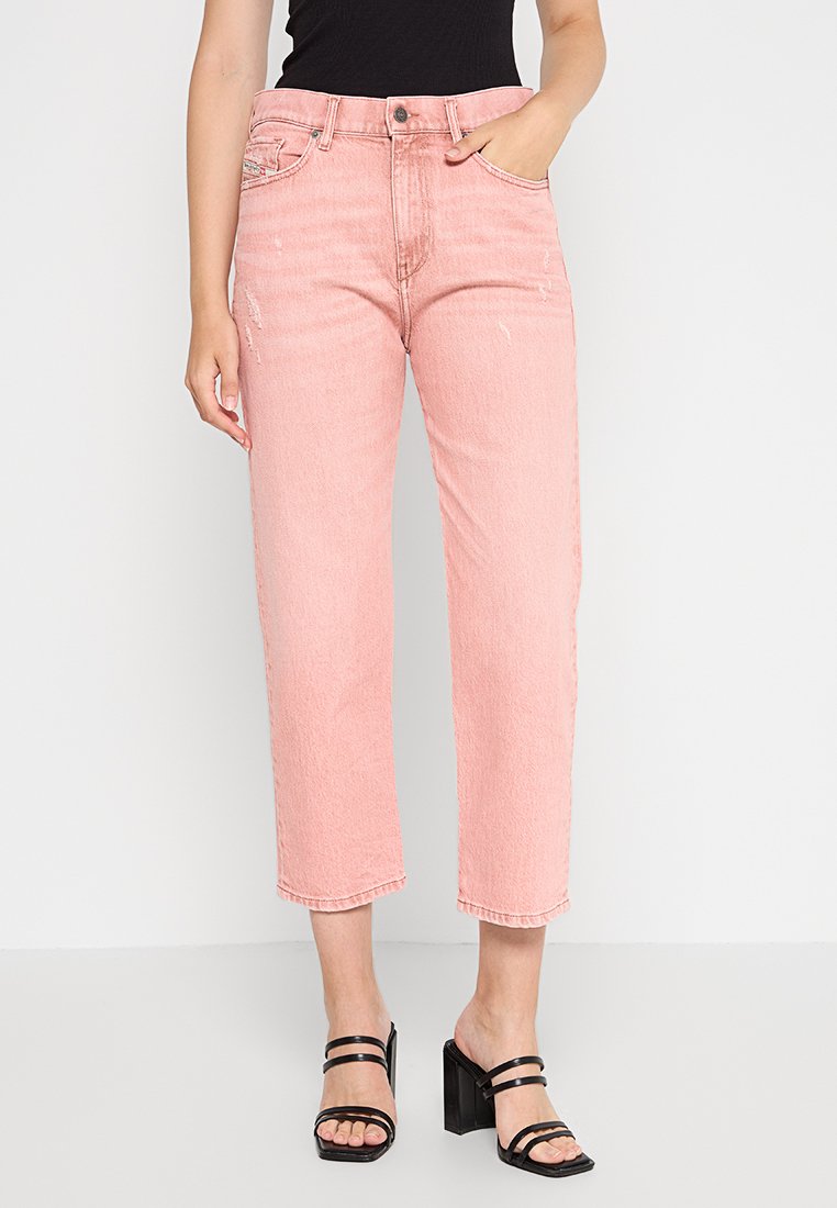 Diesel Straight leg jeans zalmroze