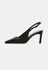SQUARED TOE SLINGBACK - Avokkaat - black