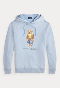 POLO BEAR GARMENT-DYED FLEECE HOODIE - Hoodie - southport blue/heritage bear