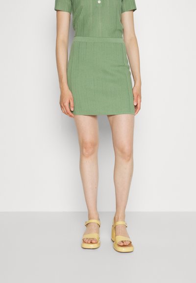 Theory SHORT SKIRT MATT - Μίνι φούστα - leaf