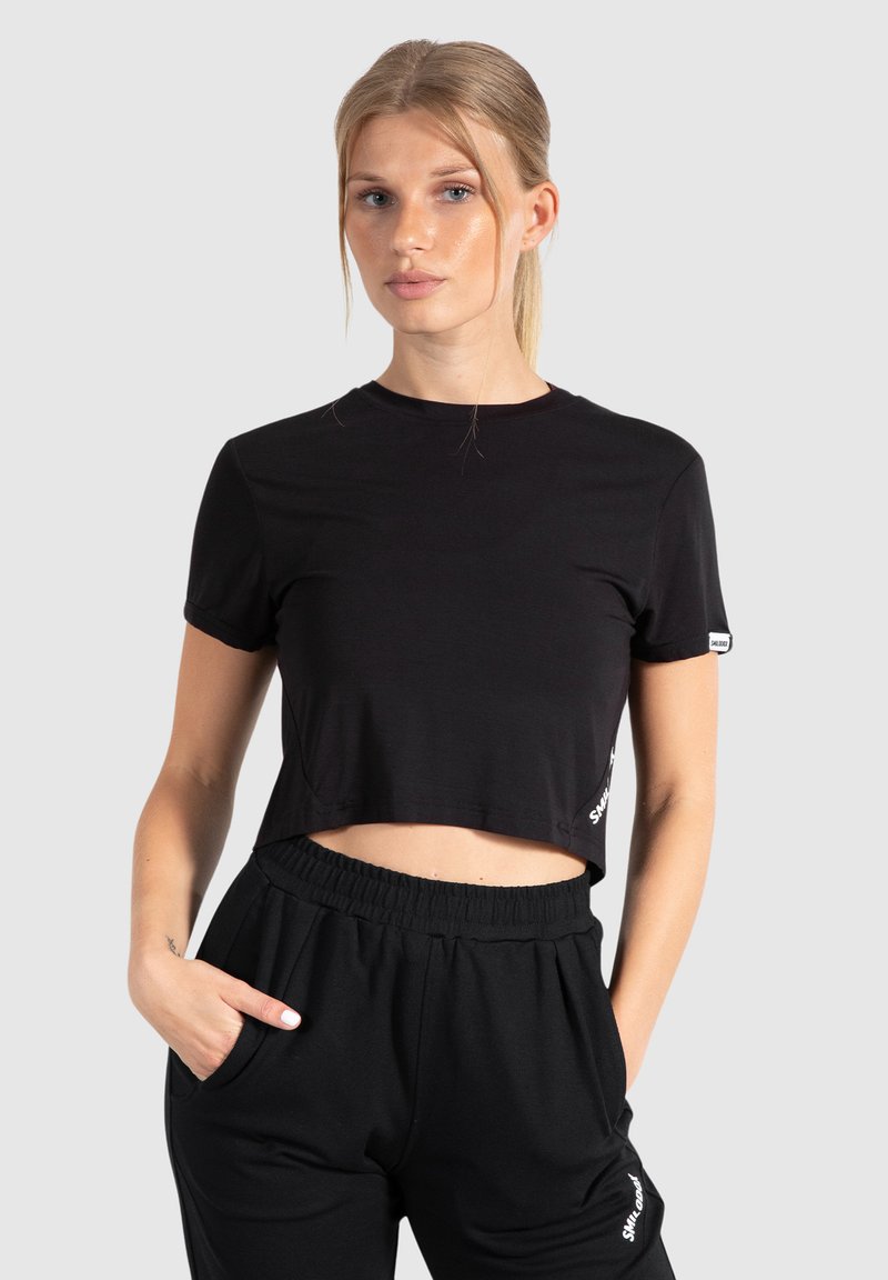 Smilodox CROP - T-shirts print - schwarz