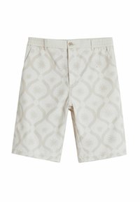 BERMUDA WITH SUN BORDERS - Šortky - beige