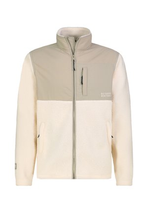 Sublevel, SUBLEVEL FLEECEJACKE MIT STEHKRAGEN UND BRUSTTASCHE - Fleece jacket - light-beige