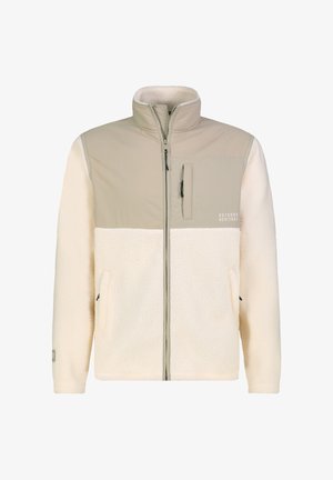 Sublevel, SUBLEVEL FLEECEJACKE MIT STEHKRAGEN UND BRUSTTASCHE - Fleece jacket - light-beige