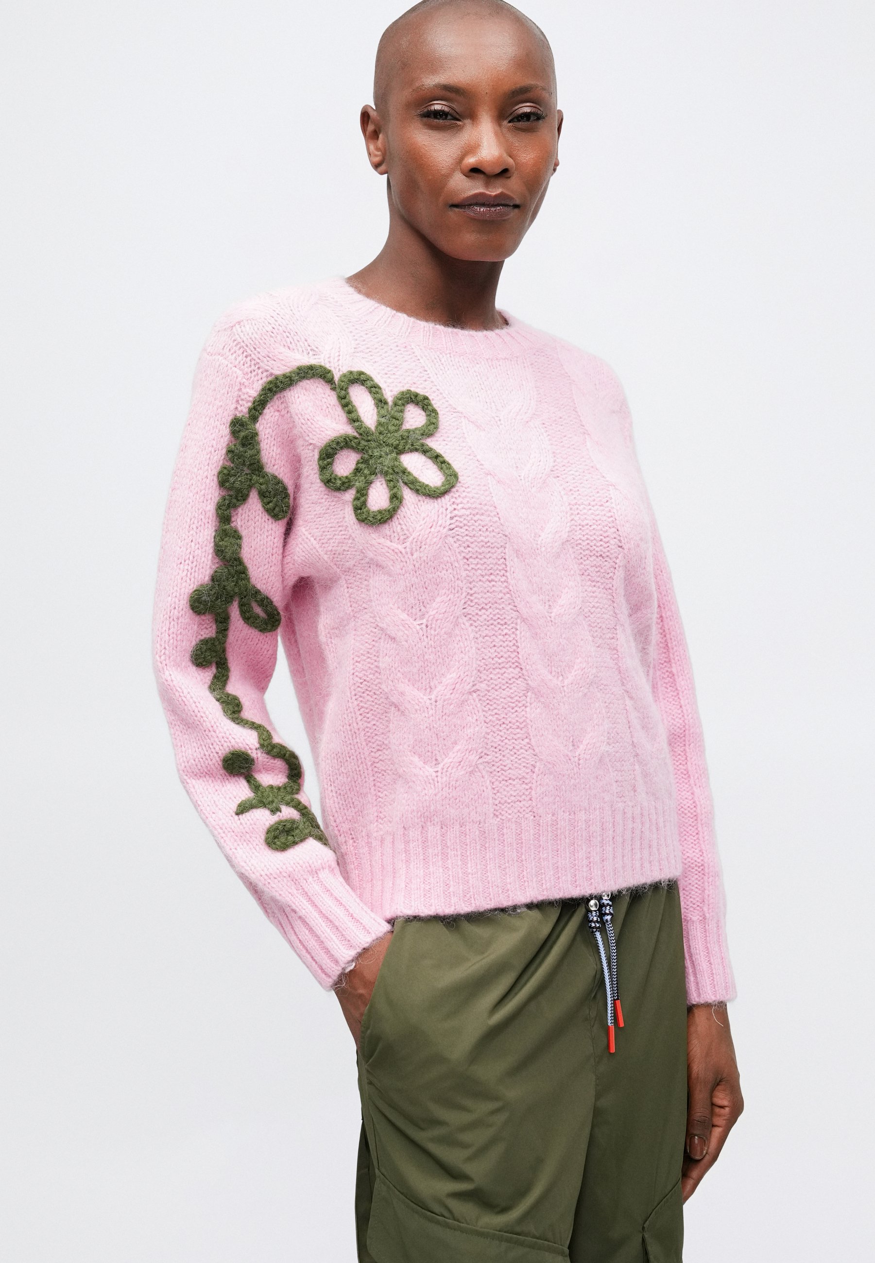 Stine Goya CREW NECK SWEATER - Jumper - pink/light pink - Zalando.ie