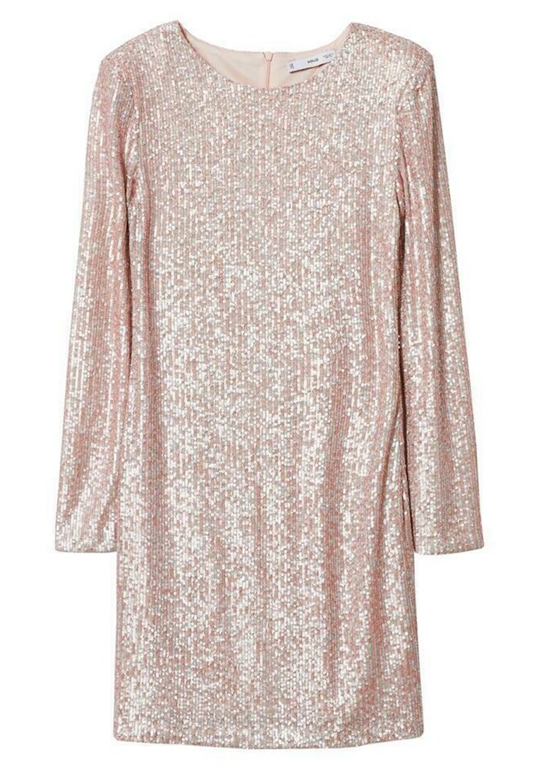 Mango Cocktailjurk donkerroze