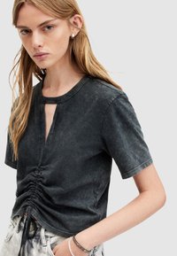AllSaints GIGI TEE - T-shirts med print - acid washed black