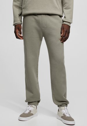 WITH ELASTIC WAIST - Verryttelyhousut - grey