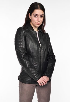 Leather jacket - black