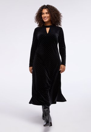 GLAM IN CON PUNTI LUCE - Jurk - nero