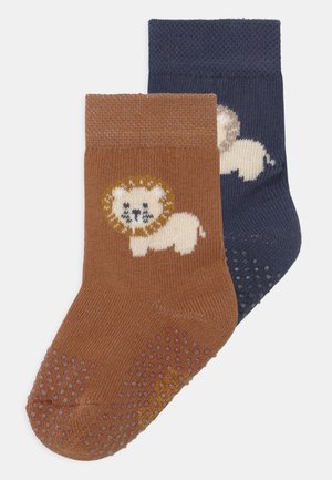 Ewers LION 2 PACK - Socks - dark blue/brown