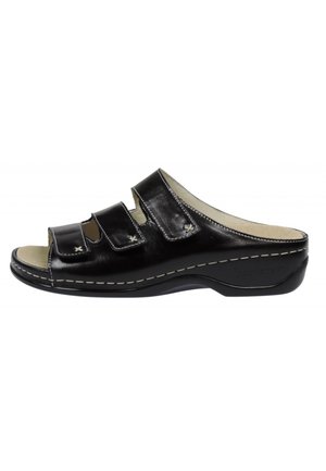 Berkemann Pantolette flach - schwarz