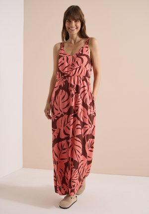 Cecil, MAXIKLEID MIT V-NECK UND PRINT - Robe longue - coral