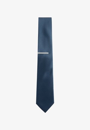 WIDE TEXTURED - Kaklaraištis - navy