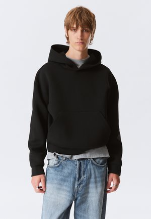 SIMON - Džemperis ar kapuci - black