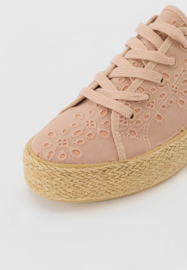 Casual lace-ups - dusty rose2