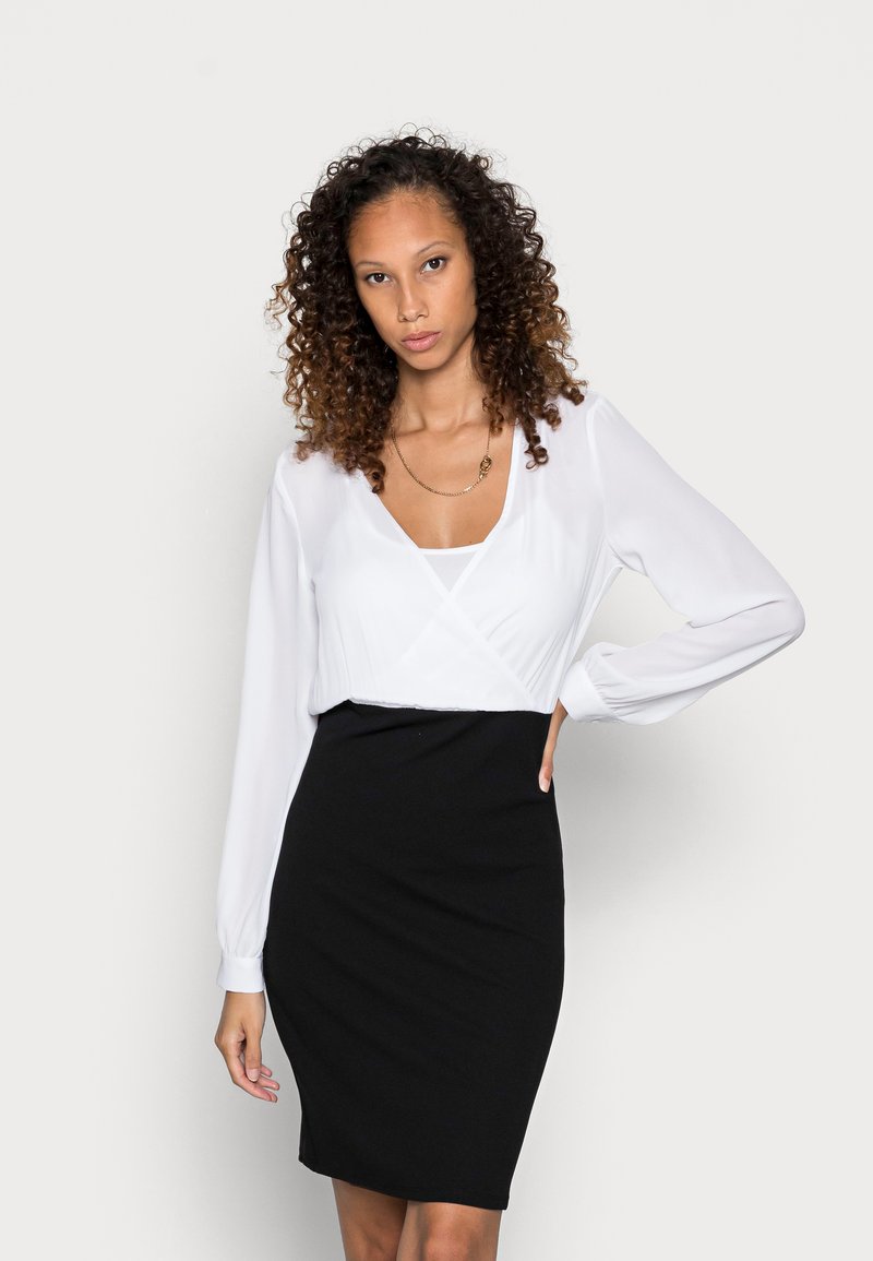 Damen Kleider | Anna Field Etuikleidblack/white/schwarz - XI62279 Damen Kleider | Anna Field Etuikleidblack/white/schwarz - XI62279