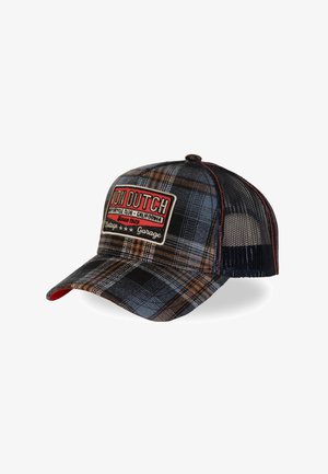 Von Dutch, CASQUETTE BASEBALL À CARREAUX AVEC PATCH CARRREAUX09 - Casquette - orange