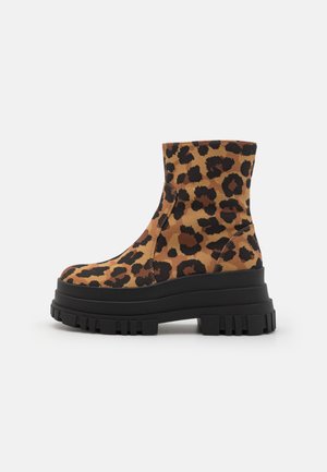 Bottines à plateau - multi-coloured