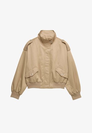 Marks & Spencer, FUNNEL NECK - Bomberjacks - natural beige