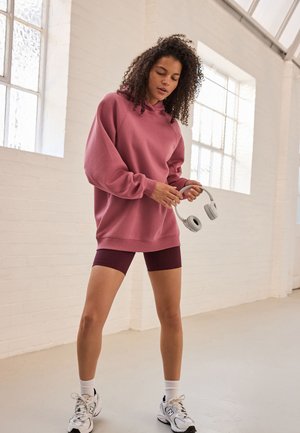 Next HEAVYWEIGHT LONGLINE WITH SEAM DETAILING - Kapuzenpullover - rose pink