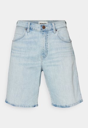 Wrangler FRONTIER - Jeansshort - light-blue denim