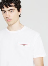 Calliope CON TASCHINO - T-shirt basic - bianco ottico