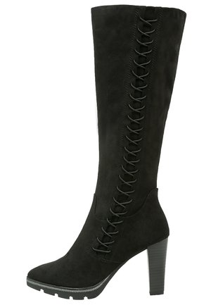 Laarzen met hoge hak - black