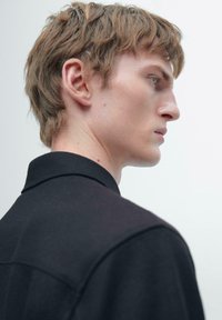 Massimo Dutti OVERSHIRT WITH POCKETS  - Leichte Jacke - dark blue