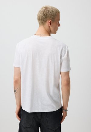 House, T-SHIRT MIT SCHRIFTZUG - Print T-shirt - white