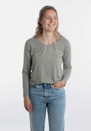 Knit Factory Langarmshirt - urban green
