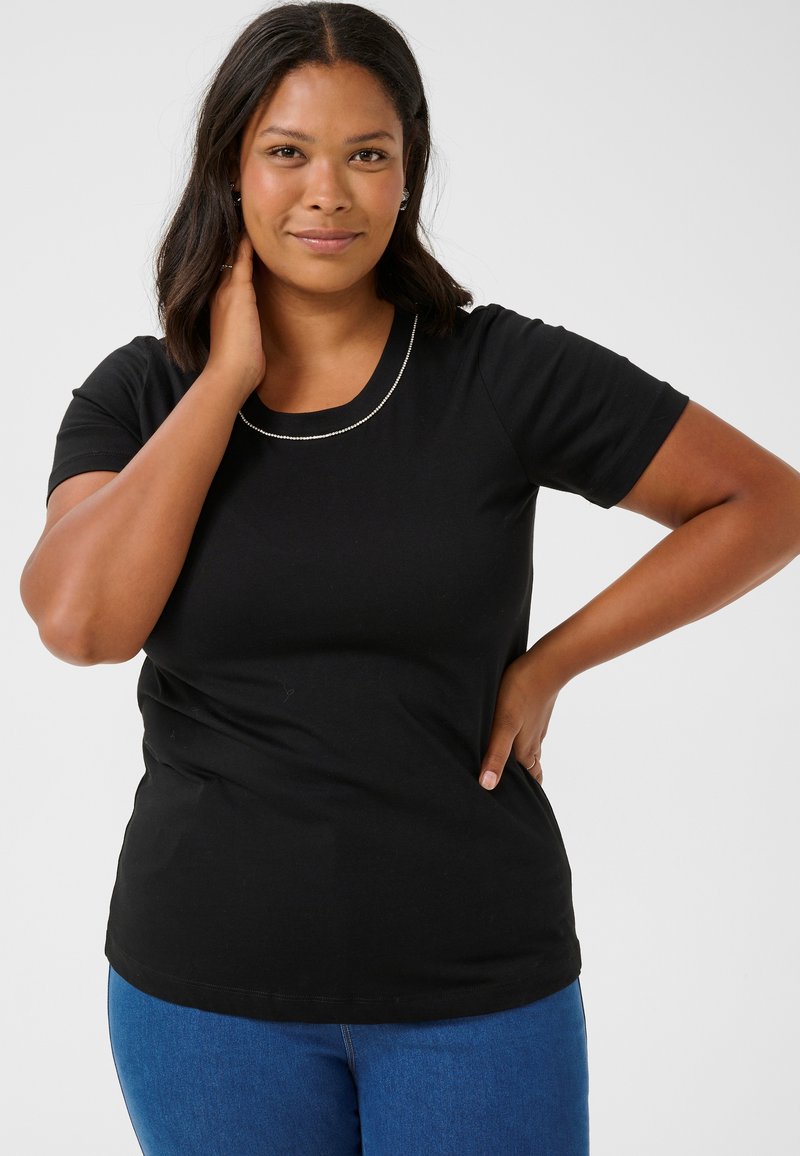 Kaffe Curve VIANA - T-Shirt print - black deep