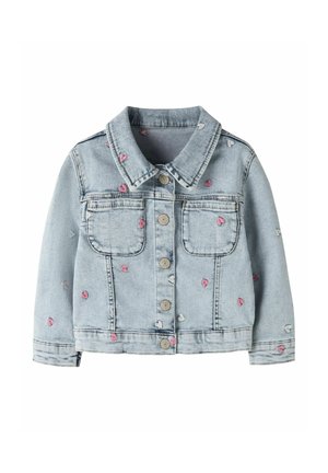 BESTICKTE - Cowboyjakker - light blue bleached denim