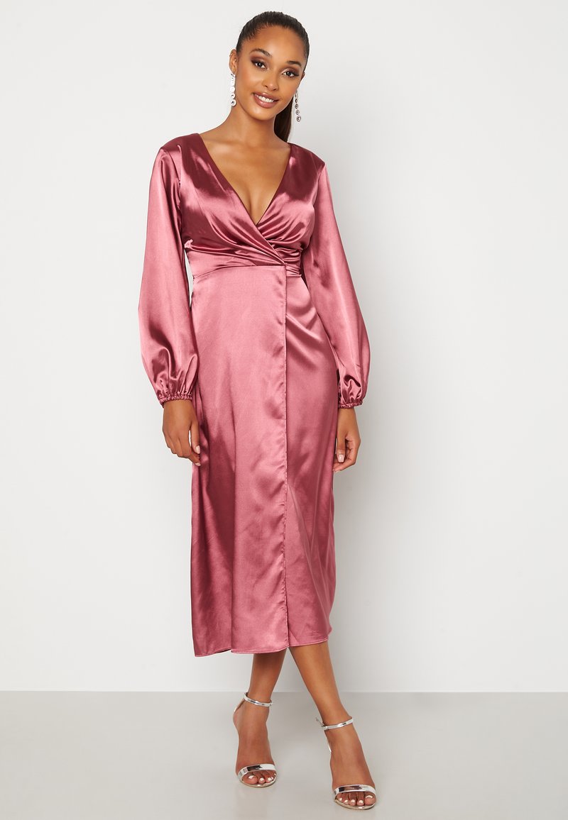 Bubbleroom SATIN MIDI DRESS - Sukienka koktajlowa