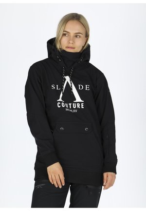 Hoodie - black white