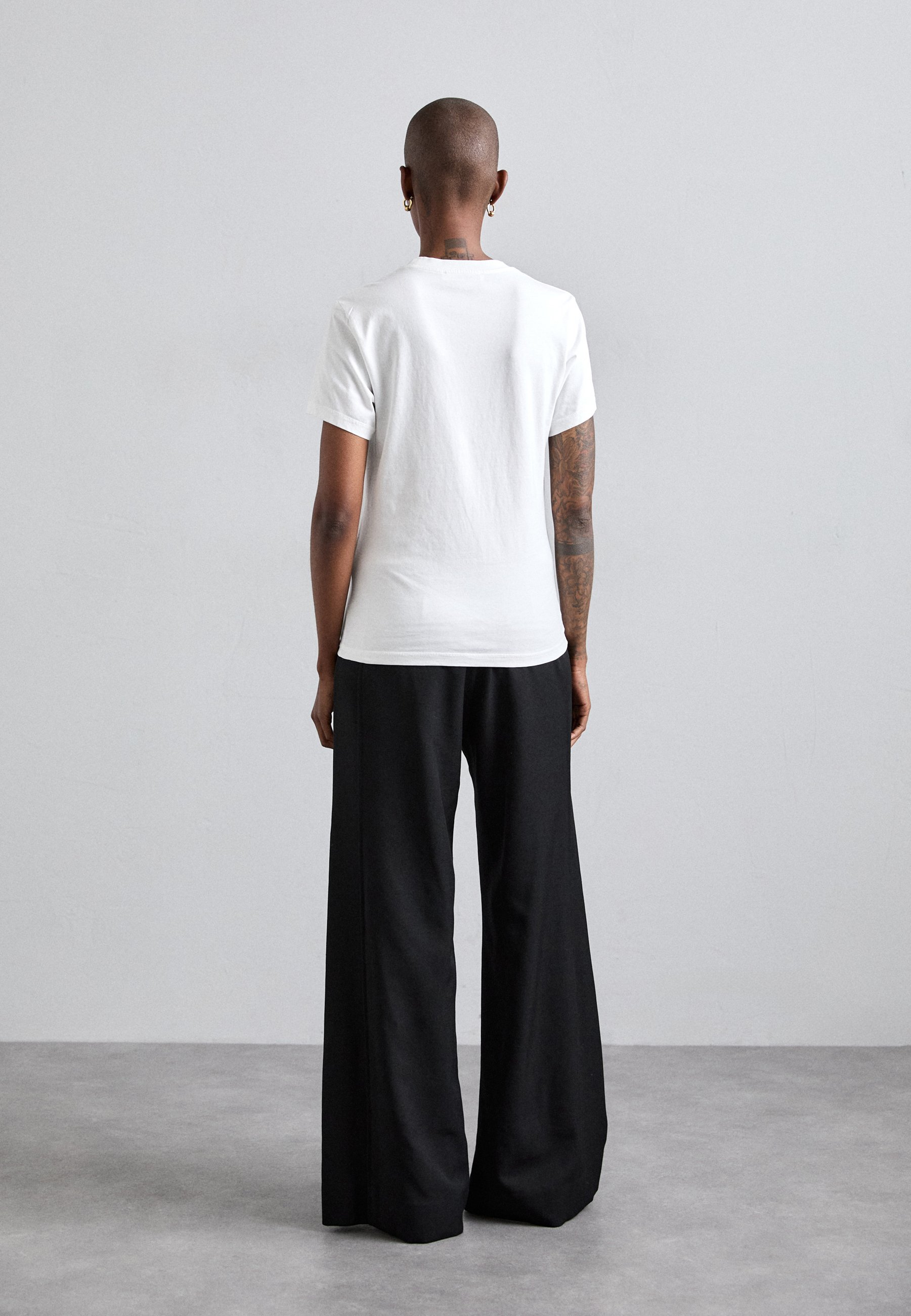 Victoria Beckham SIDE PANEL TROUSER - Trousers - black