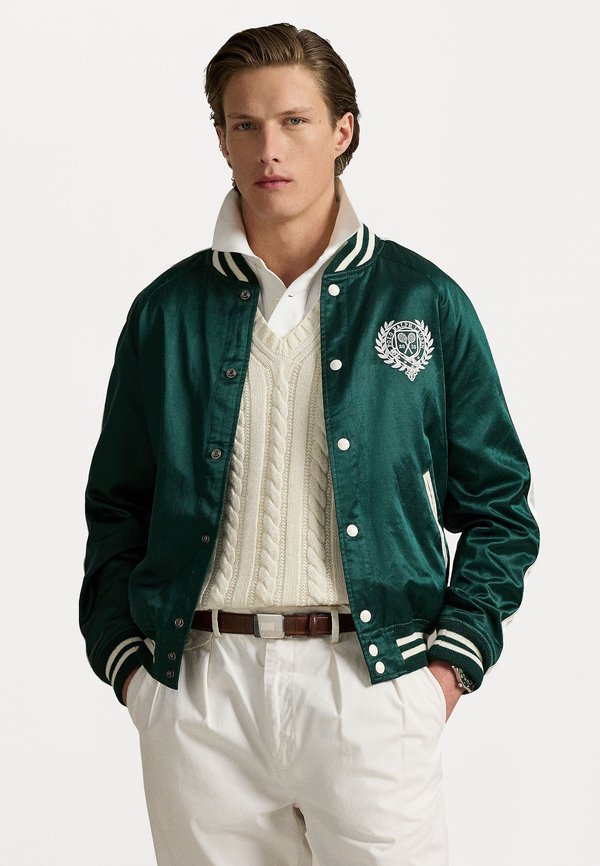 WIMBLEDON SATIN BASEBALL JACKET - Bomber Jacket